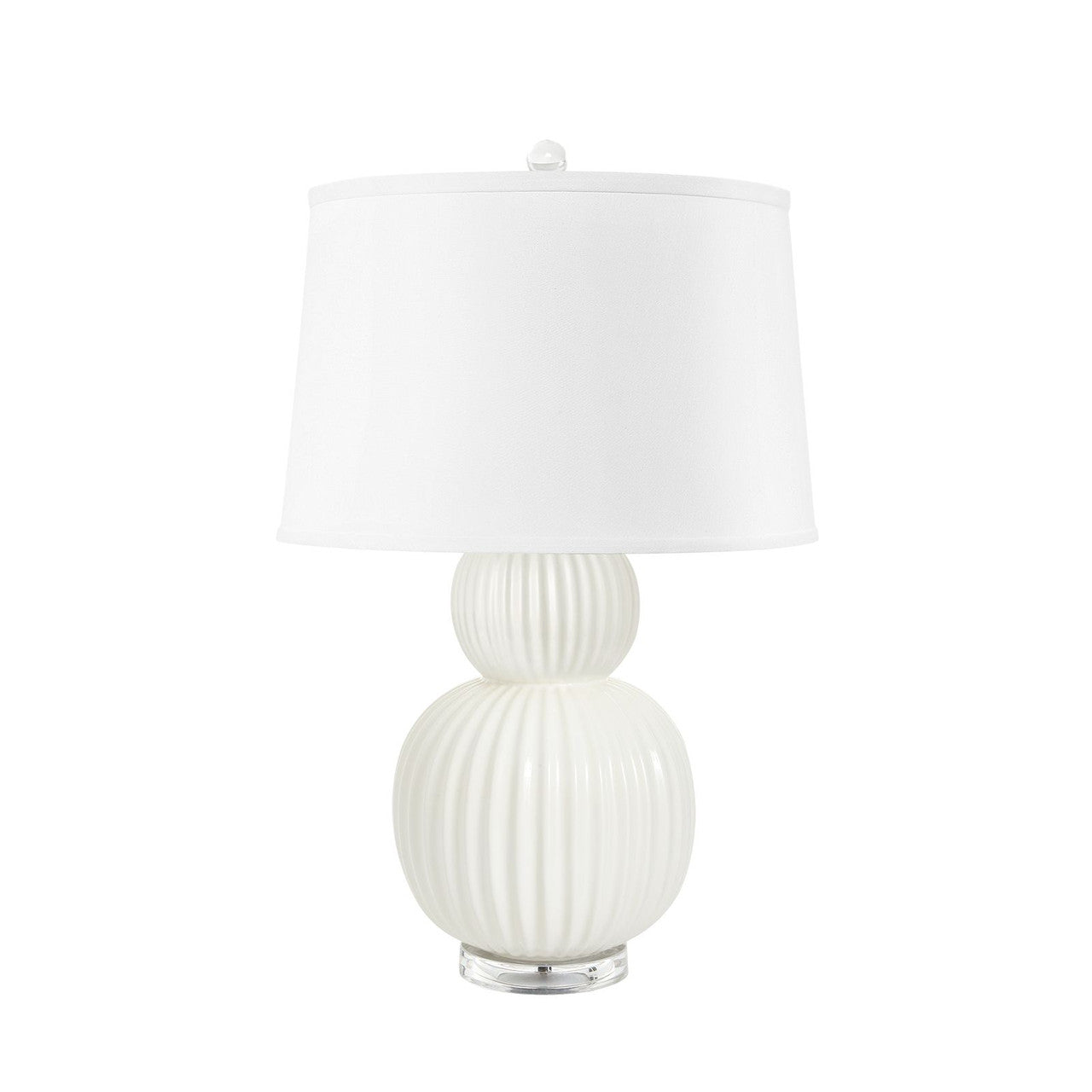Meridian Table Lamp, White Cloud