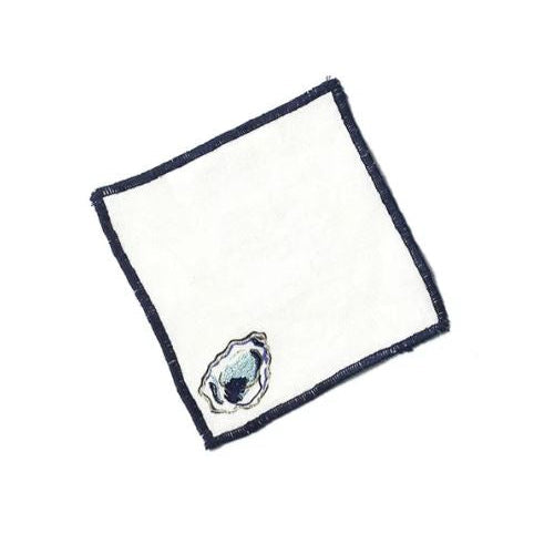 Oyster Cocktail Napkins, Set of 4