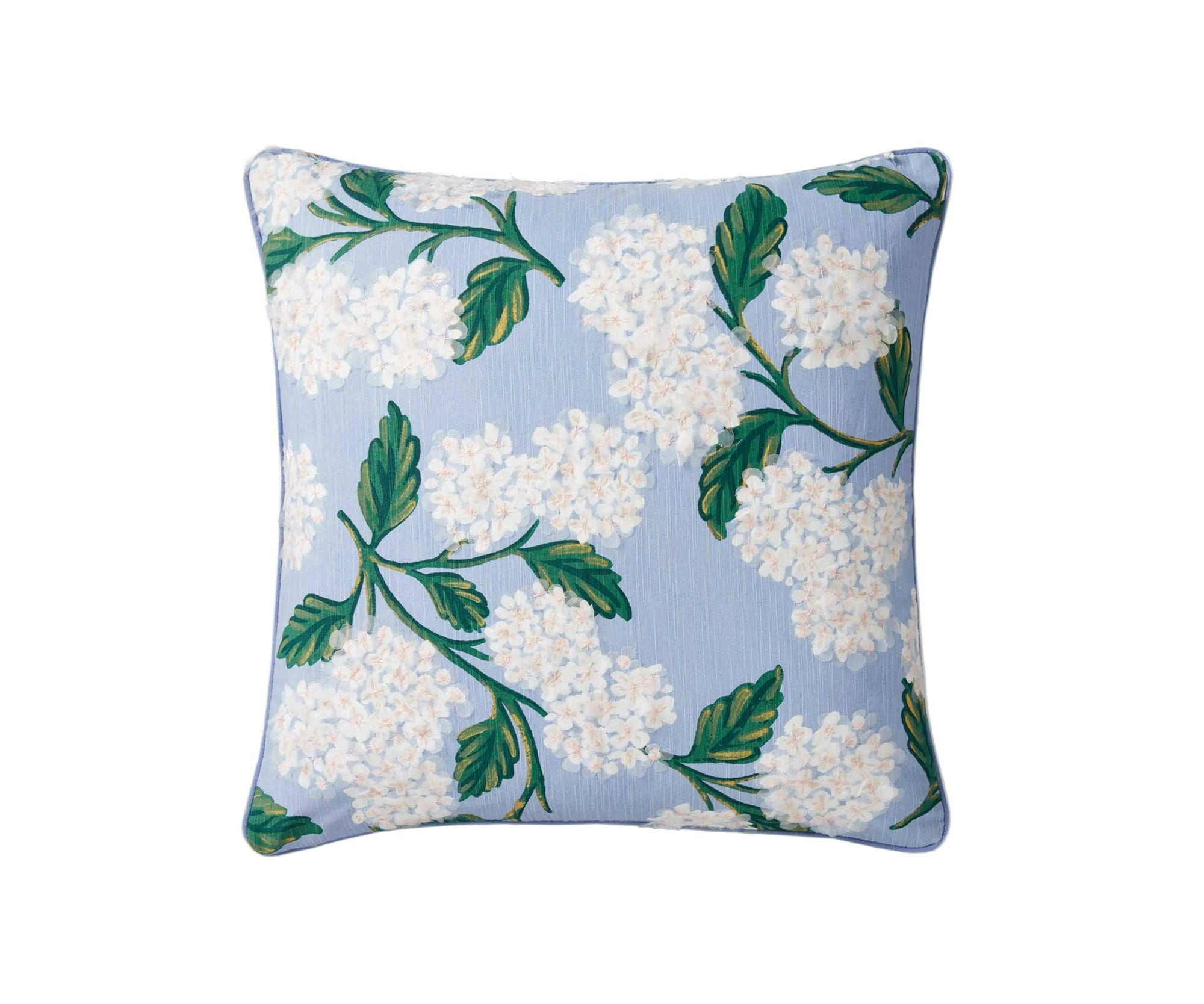 Hydrangea Embellished Pillow