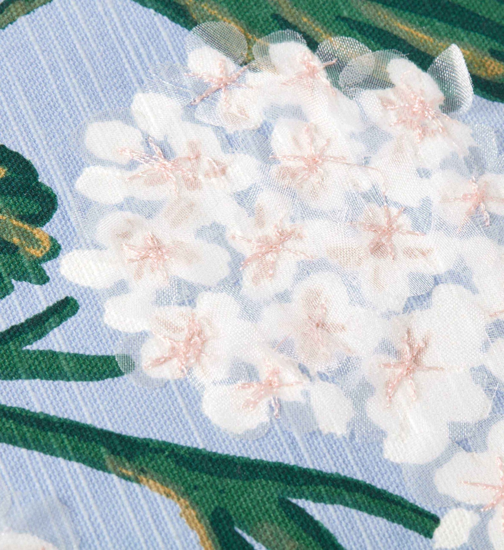 Hydrangea Embellished Pillow