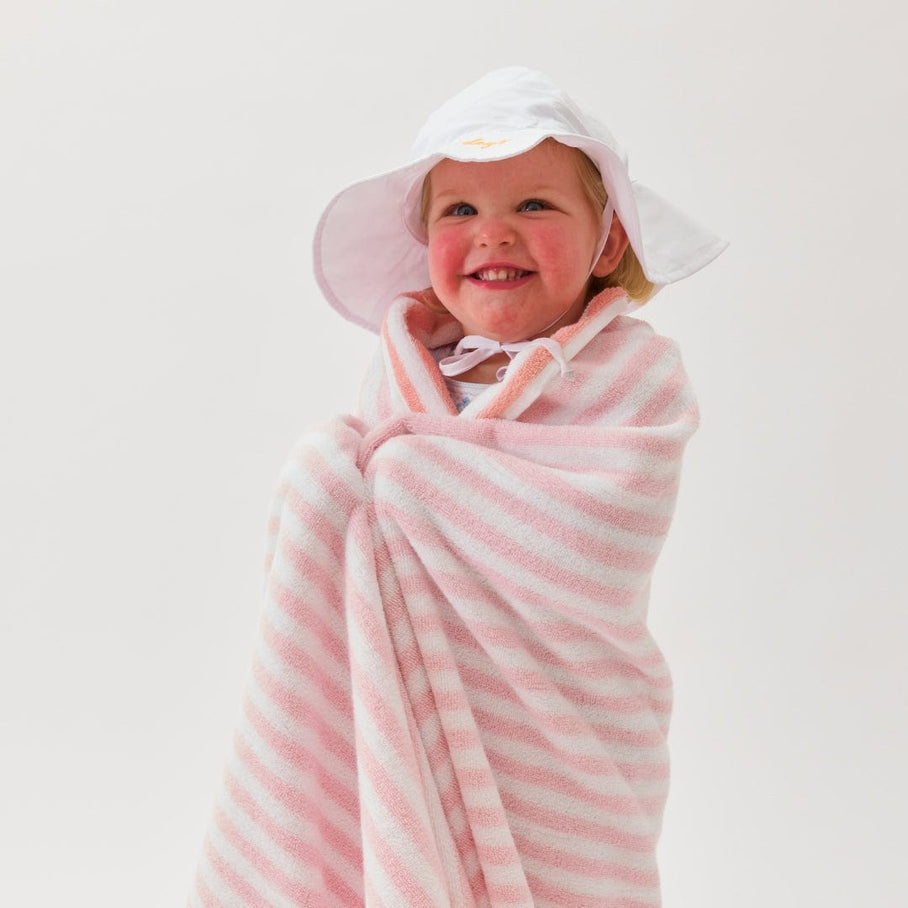 Weezie Kids' Beach Towel, Pink & Coral