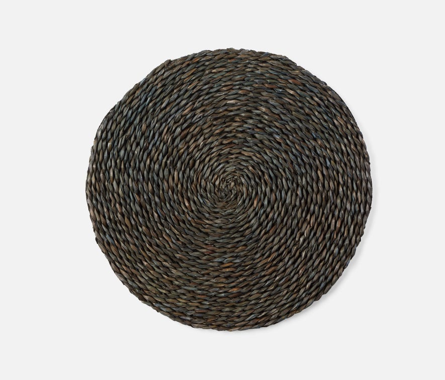 Lucian Charcoal Round Placemat, Set of 4