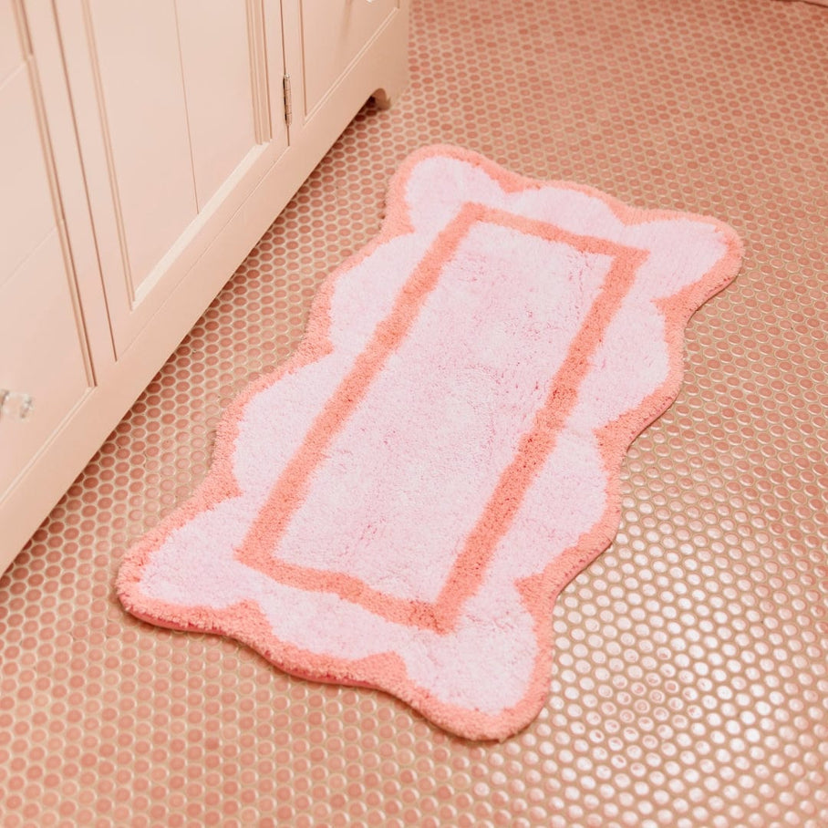 Weezie Scallop Bath Rug, Posy