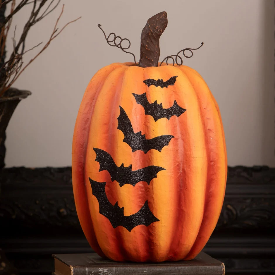 Pumpkin with Bats