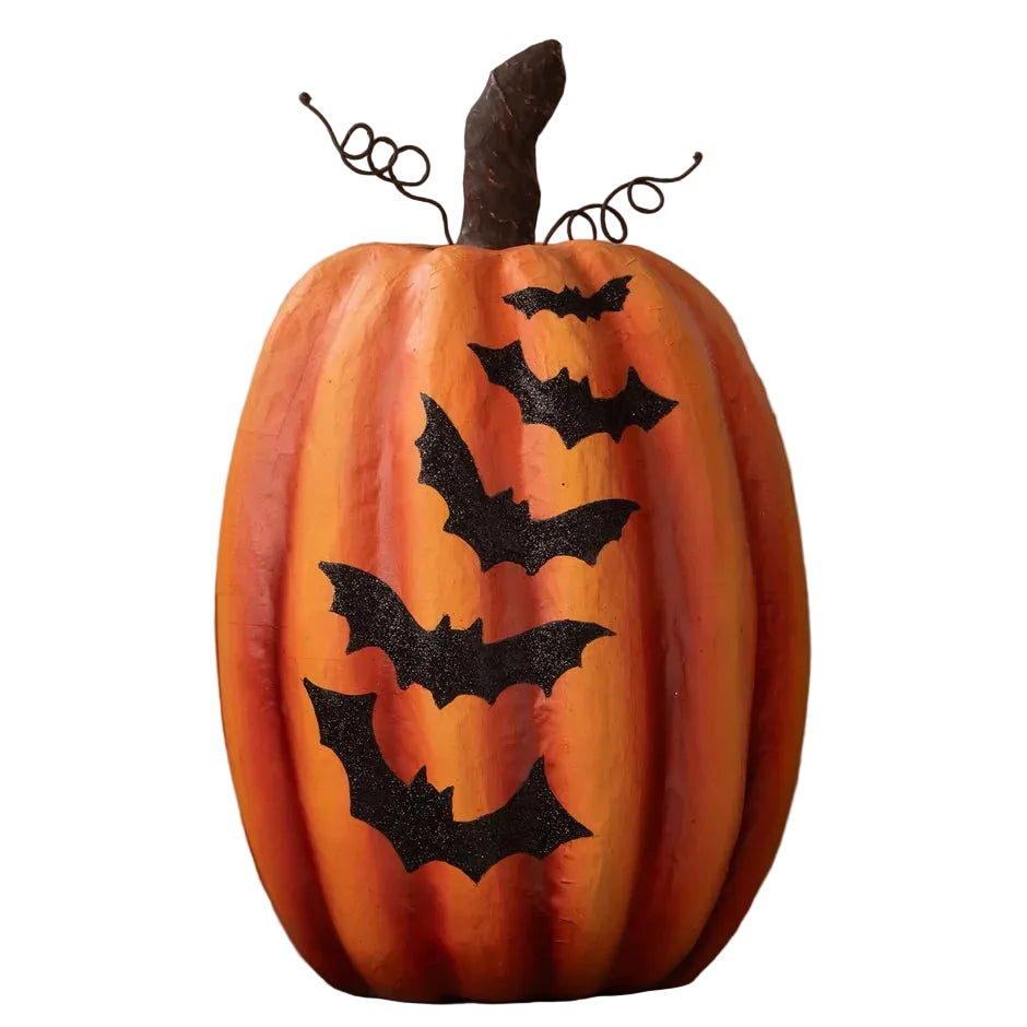 Pumpkin with Bats