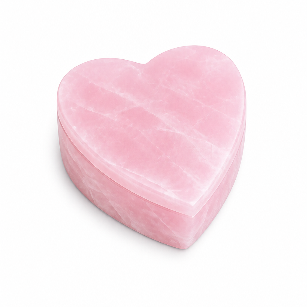 Hansel Pink Alabaster Keepsake Box, Medium