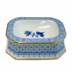 Mottahedeh Cornflower Lace Salt / Soap Dish