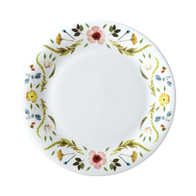 Scandinavian Floral Dinner Plate, 10"