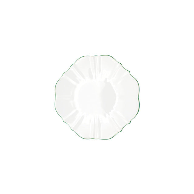 Amelie Royal Forest Green Rim Bread Plate, 6.5"
