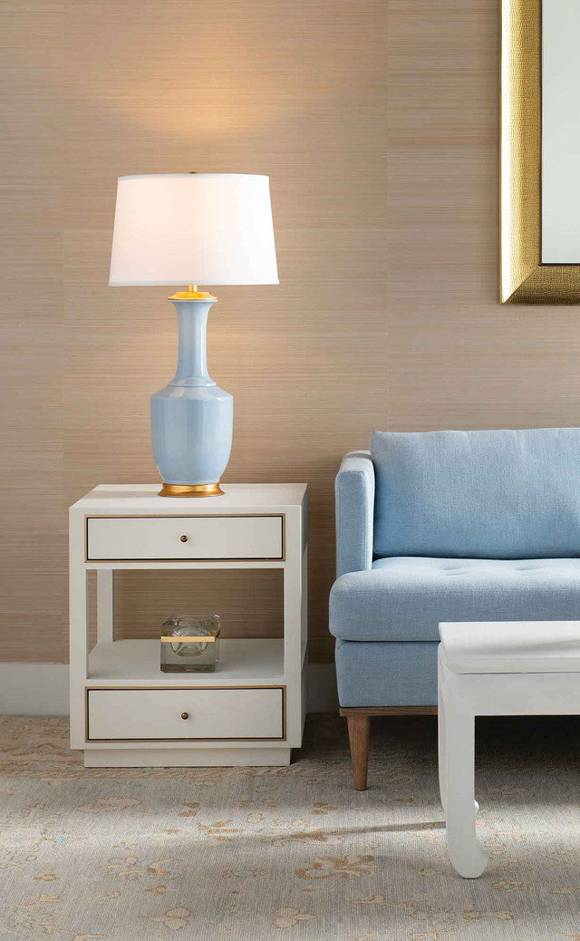 Safira Table Lamp, Sky Blue