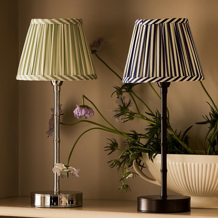 Addison Ross Sage Green Striped Lampshade - 6"