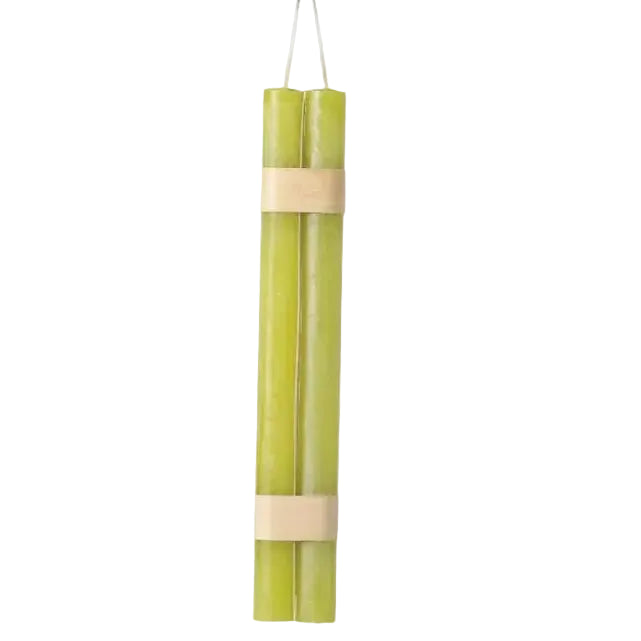 Timber Taper Candles, Set of 2, Green Grape