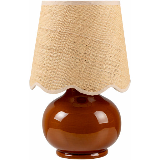 Evers Tiny Table Lamp, Oxblood