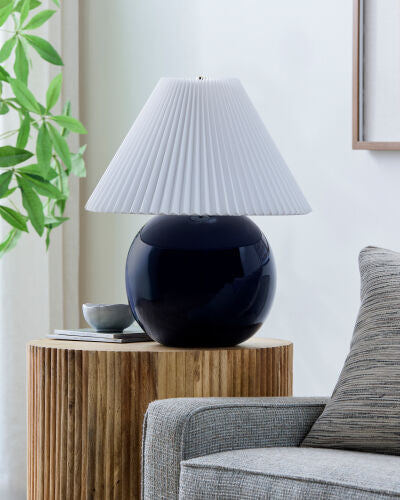 Adam Table Lamp, Navy