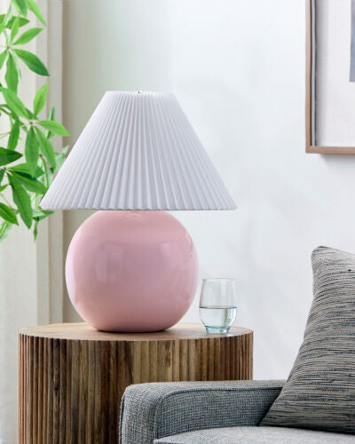 Adam Table Lamp, Blush