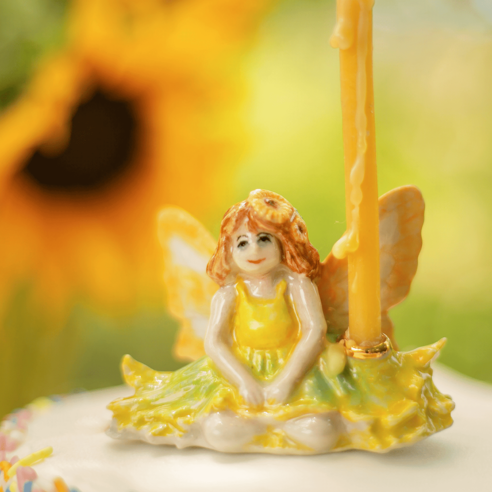Sunflower Fairy Cake Topper