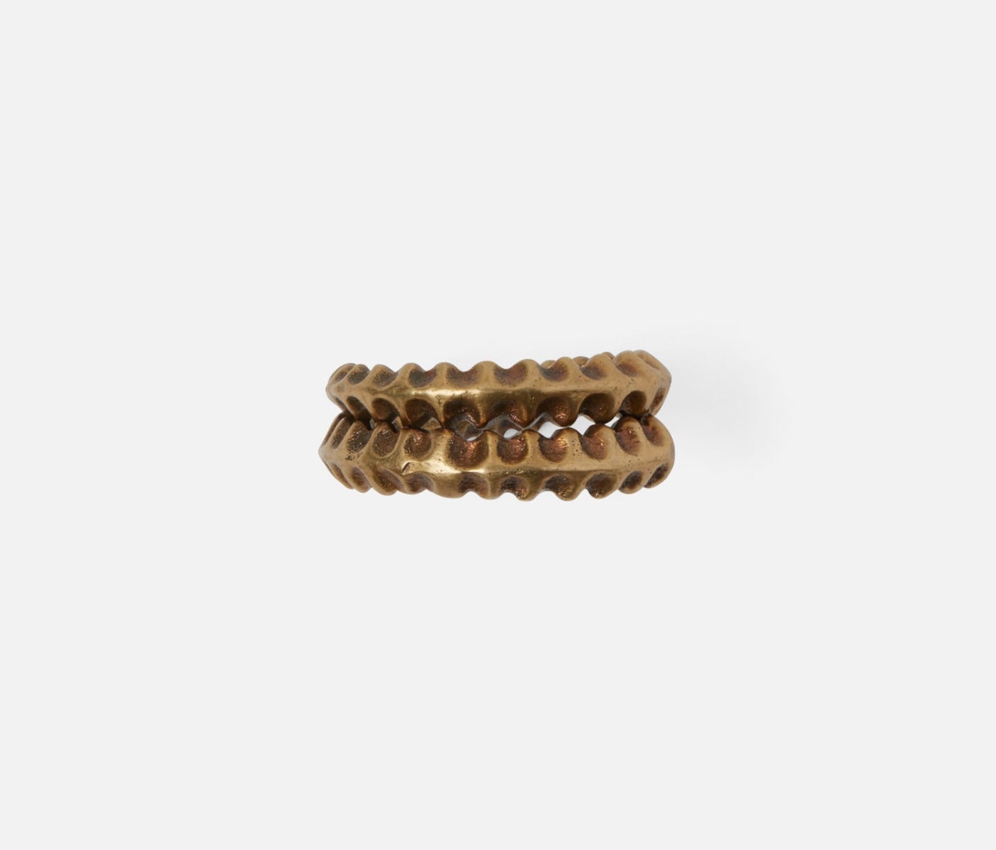 Titan Antique Brass Napkin Ring, Set of 4