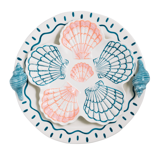 Colleen Scallop Plate & Platter Set