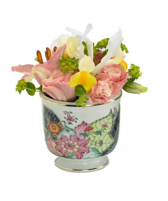 Mottahedeh Tobacco Leaf Cachepot, Small