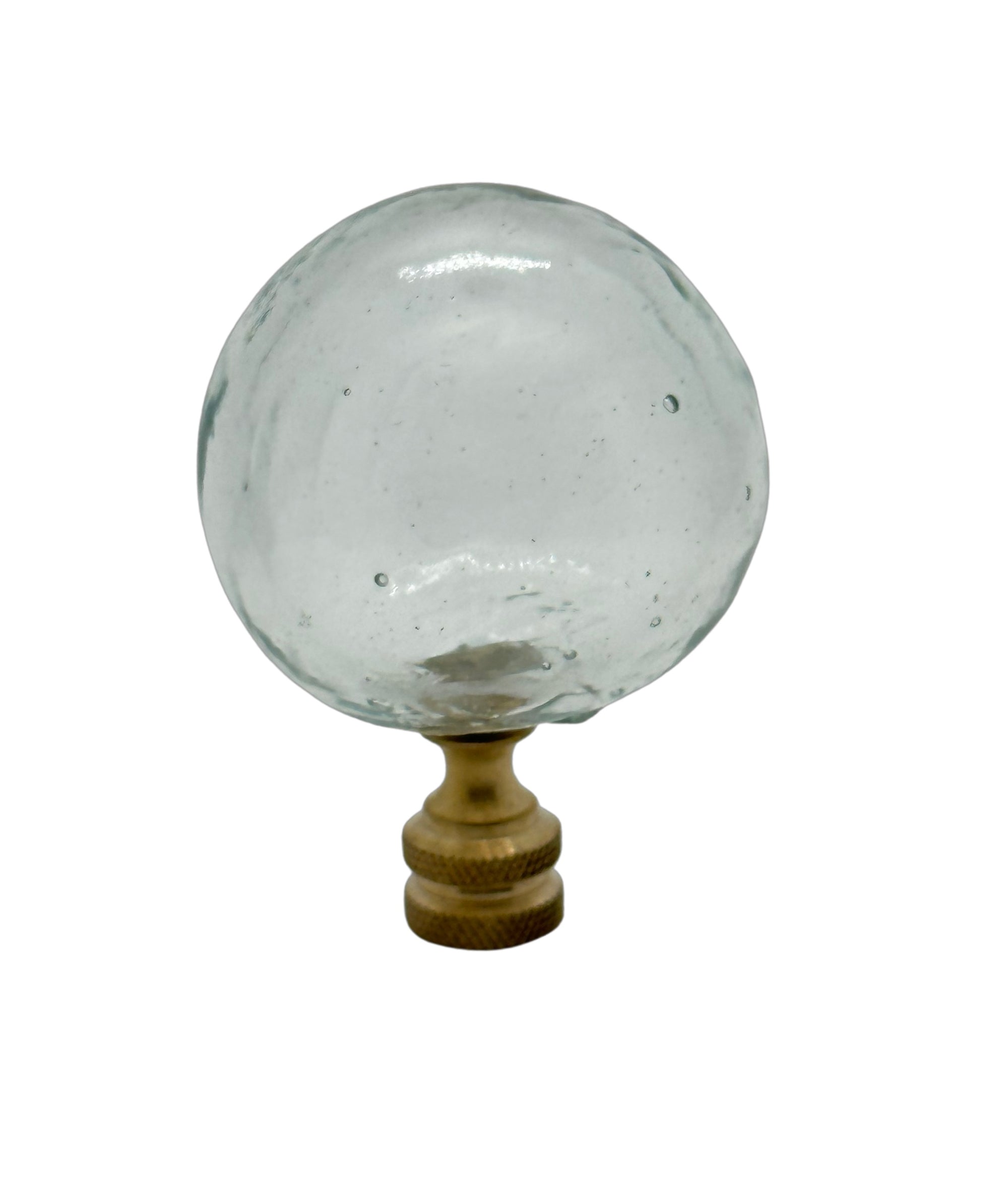 Vintage Clear Glass Buoy Ball Finial - Hunt and Bloom