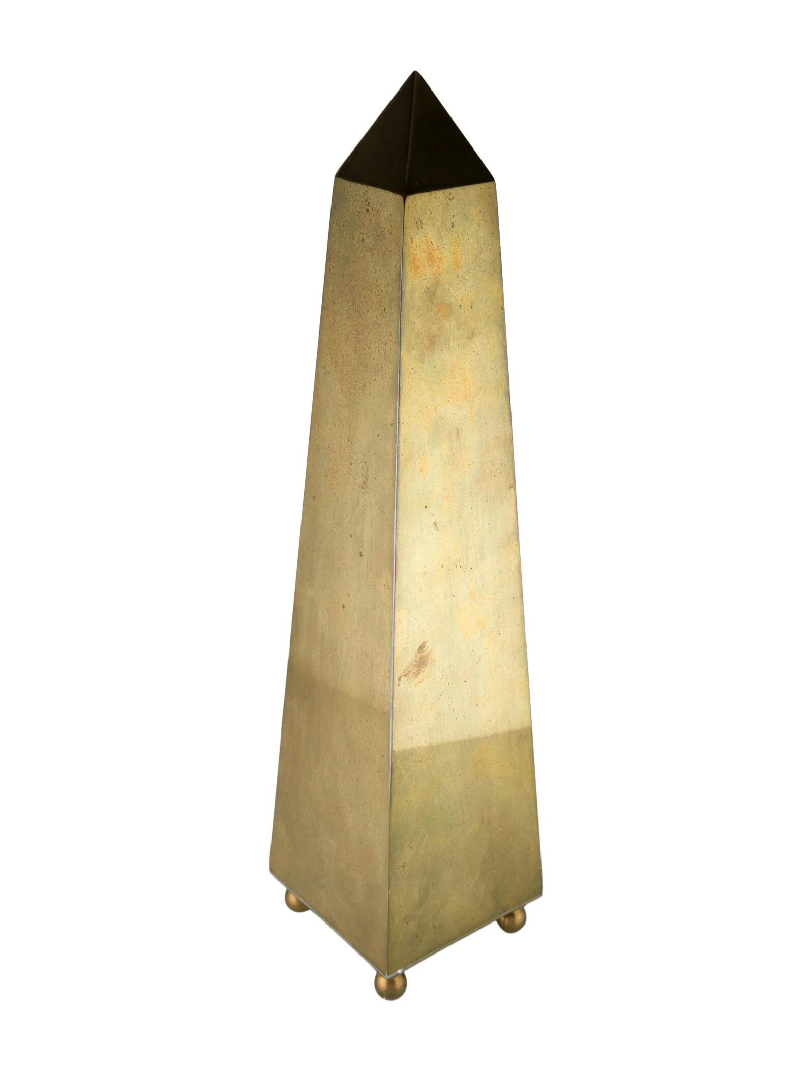 Vintage Brass Obelisk - Hunt and Bloom