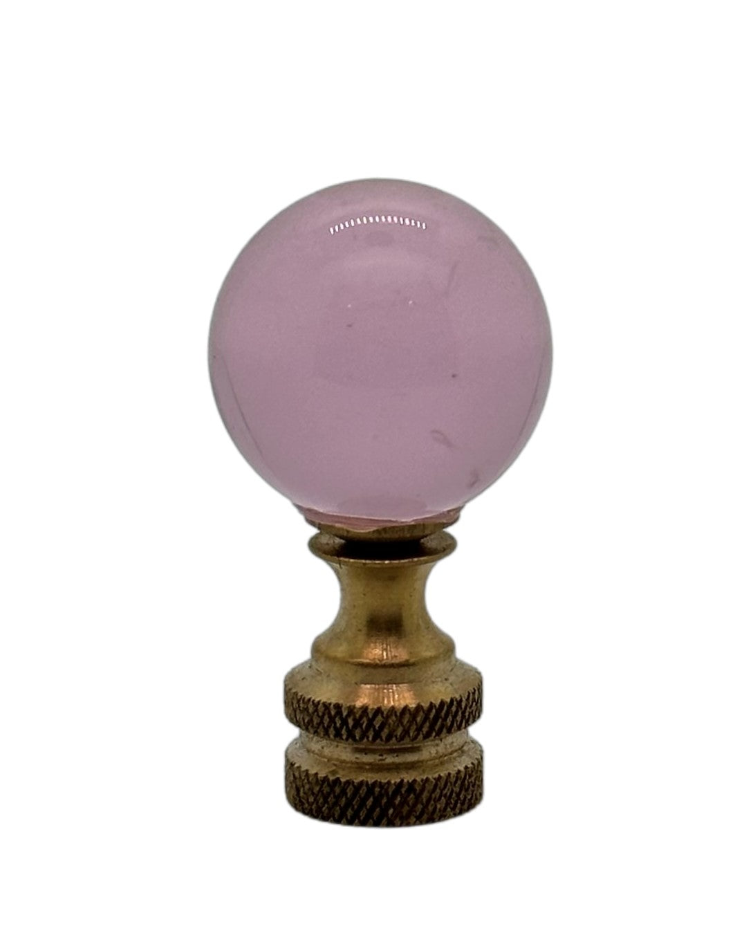 Pink Glass Sphere Finial 