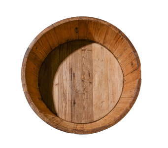 Antique Large Pine Barrel Bowl - Hunt and Bloom
