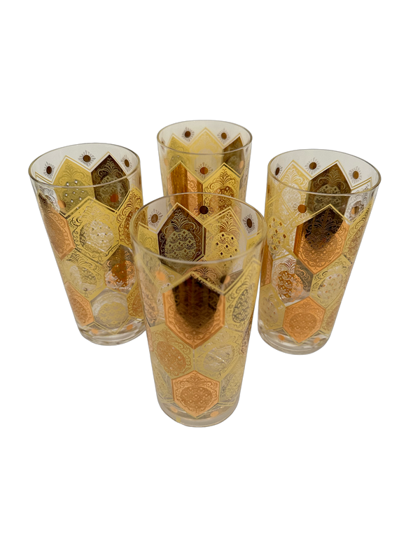 Vintage Federal Glass Tom Collins Glasses, Set of 4 - Hunt and Bloom