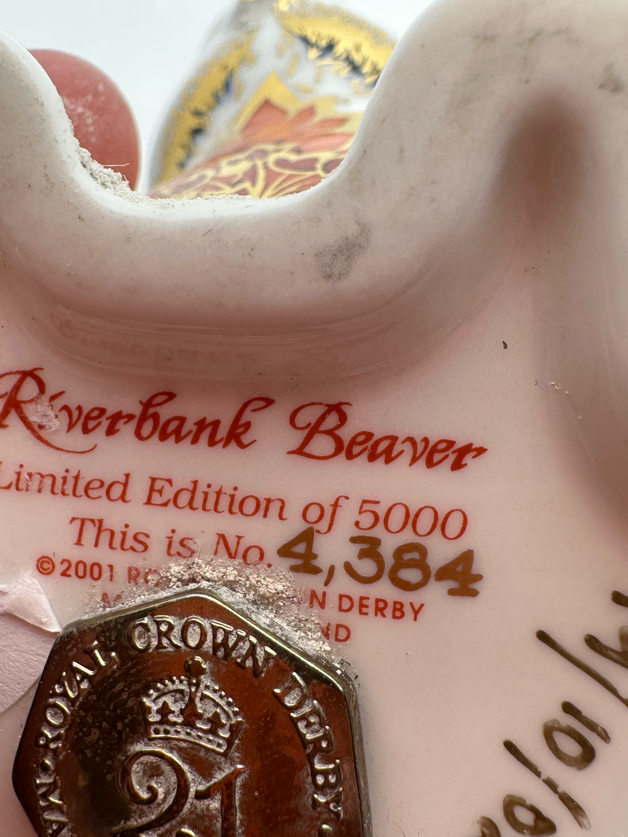 Vintage Royal Crown Derby Riverbank Beaver, Special Edition - Hunt and Bloom