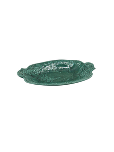 Majolica Green Floral Plate - Hunt and Bloom