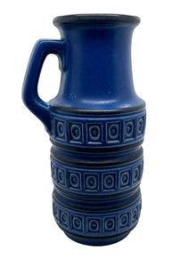 Vintage West Blue German Jug Vase - Hunt and Bloom