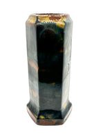 Early 20th C. Vintage Peters and Reed Marble Glazed Vase - Hunt and Bloom