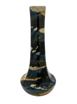 Early 20th C. Vintage Peters and Reed Blue Marble Glazed Vase - Hunt and Bloom