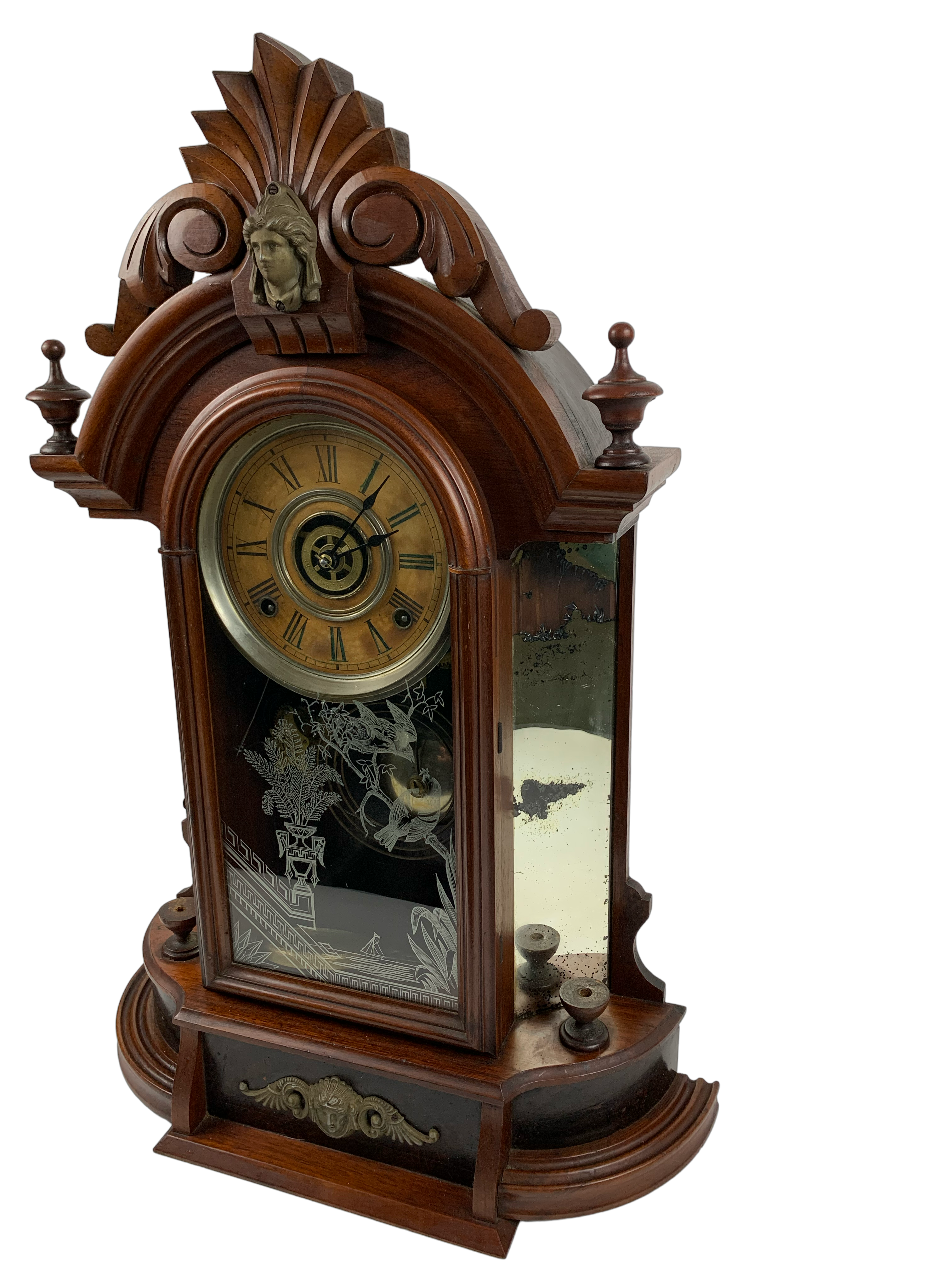 Antique William Gilbert Occidental Mantel Clock - Hunt and Bloom