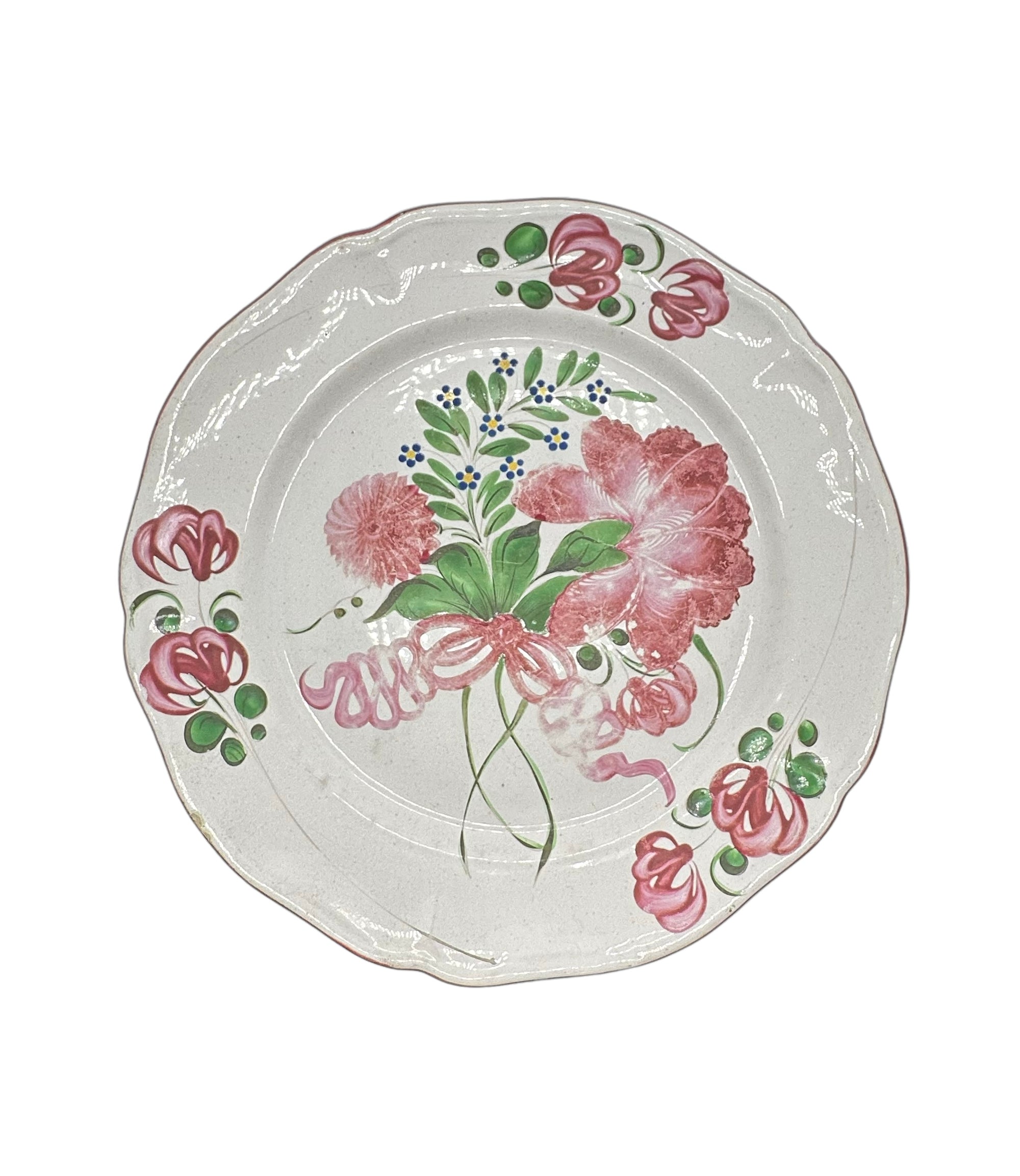 Antique French Floral Platter
