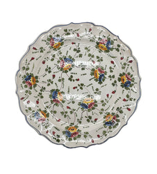 Vintage Floral Round Italian Platter - Hunt and Bloom