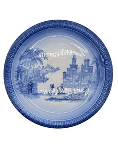Vintage Round Blue Venetian Blakeney Flow Plate - Hunt and Bloom