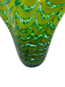 Vintage Green Makora Krosno Large Vase - Hunt and Bloom