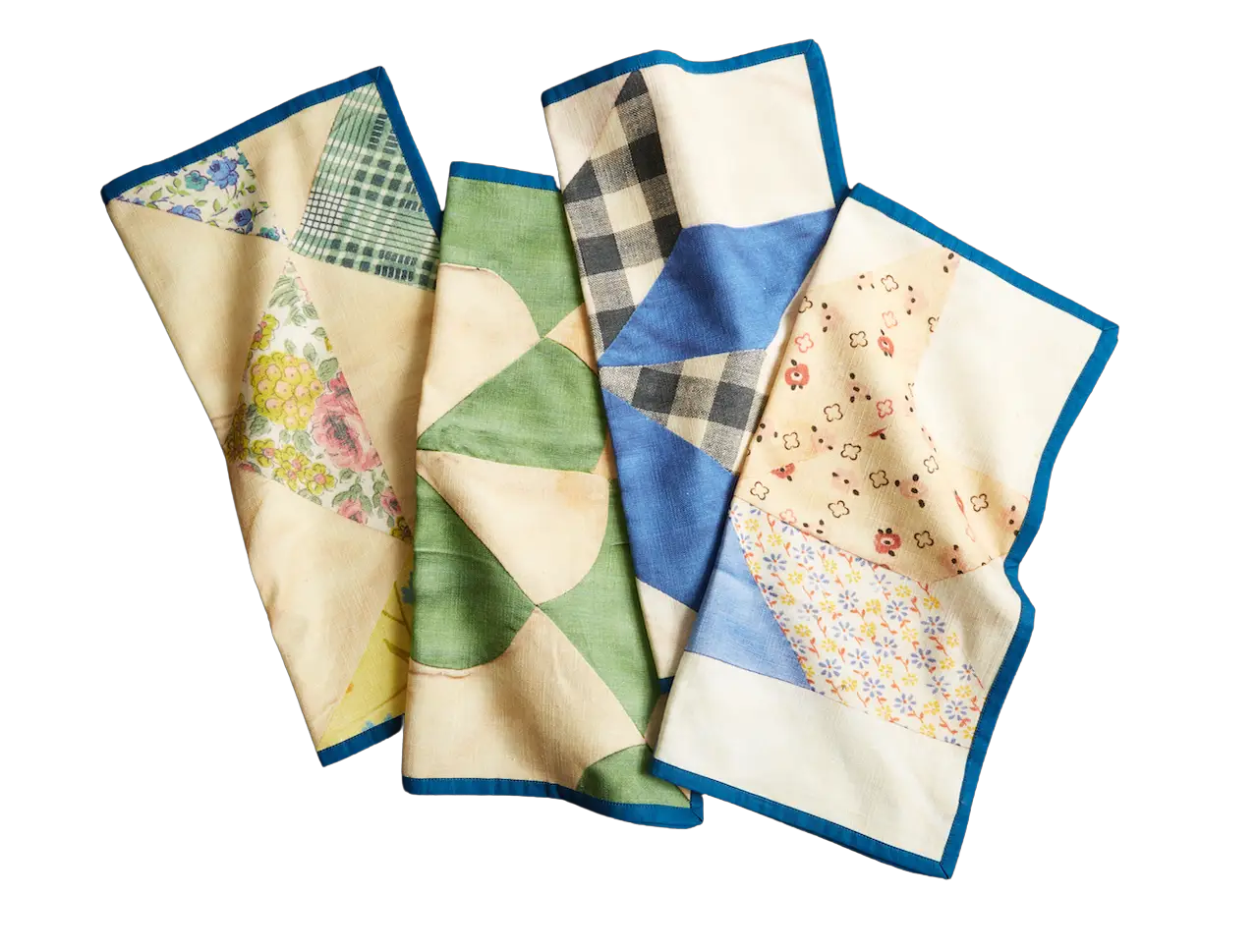 Set of 4 Home Spun Quilt Napkins 