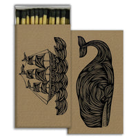 Sailboat and Whale Designed Voyage Matches