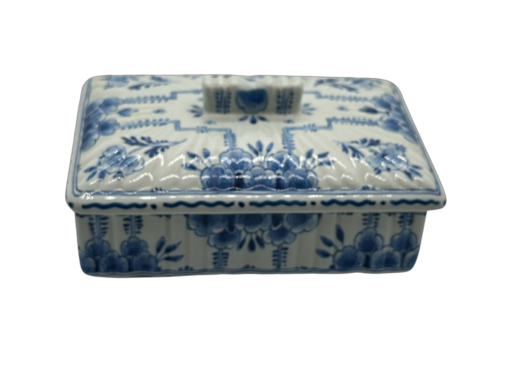 Vintage Delft Blue & White Box - Hunt and Bloom