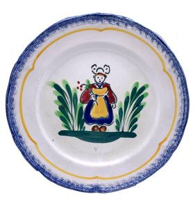 Vintage French Ceramic Plate - Hunt and Bloom