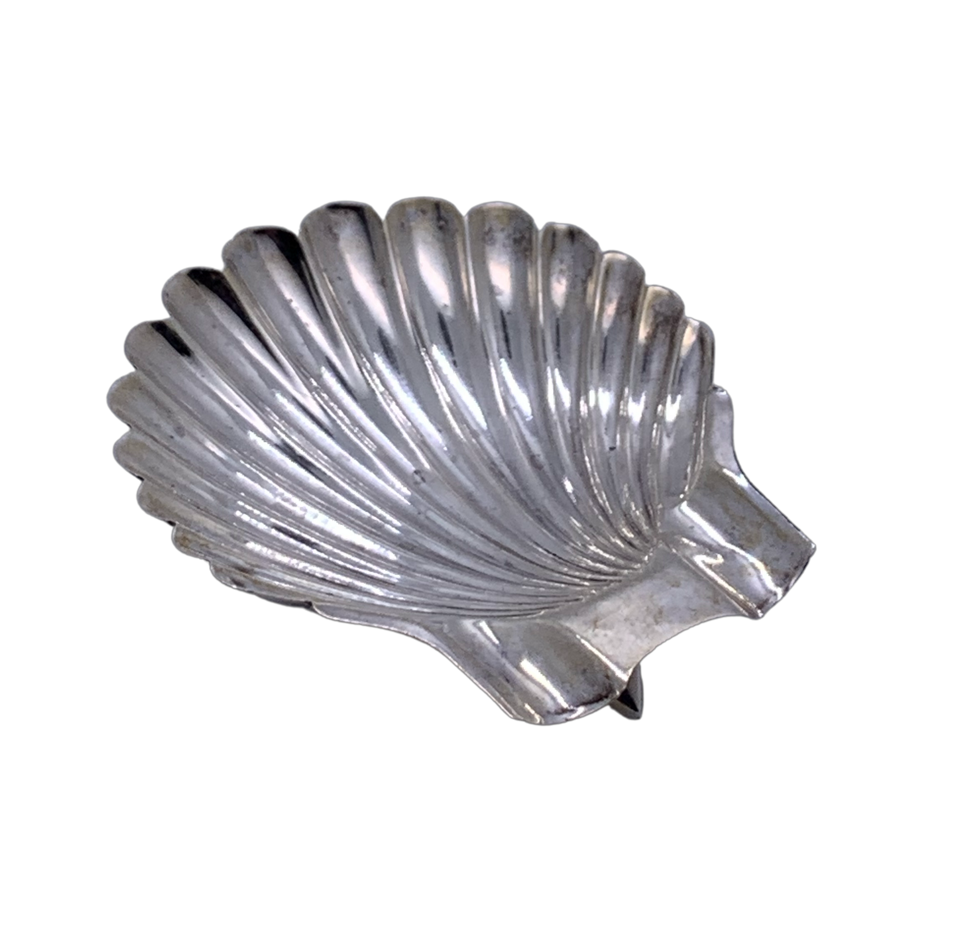 Vintage Scallop Shell Sterling Silver Ashtray - Hunt and Bloom