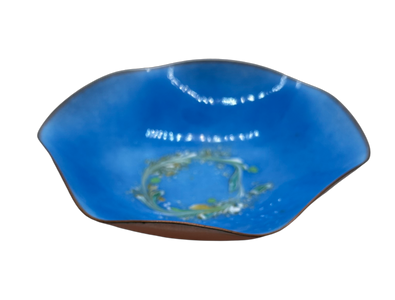 Vintage Blue Marbled Leon Statham Bowl - Hunt and Bloom