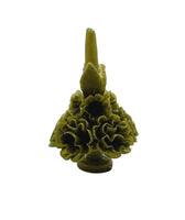 Oaxacan Floral Taper Candle in Olive 