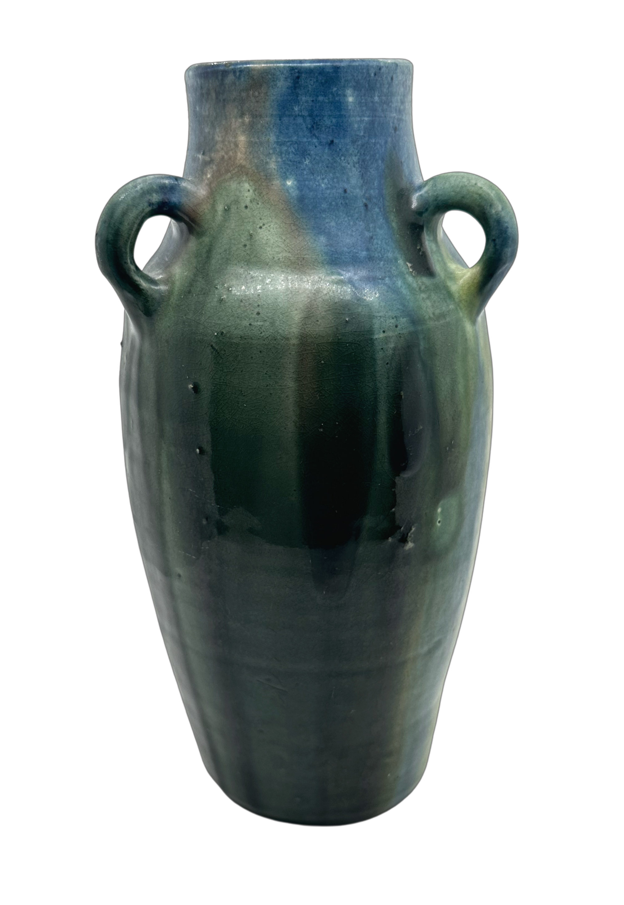 Vintage Belgium Drip Glazed Vase