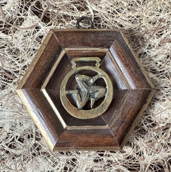 Museum Bee, Wooden Frame with Medallion - Hunt and Bloom