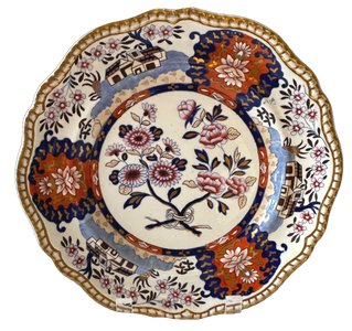 Antique 19 Century Copleand Spode Felspar Imari Plate 