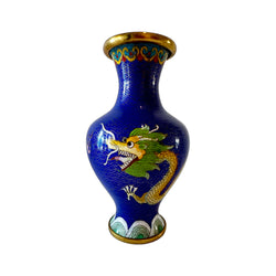 Vintage Dragon Cloisonne Vase - Hunt and Bloom