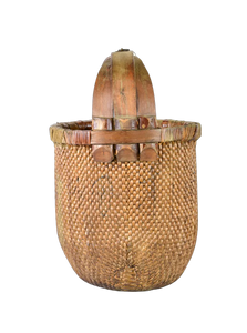 Antique Chinese Fishing Basket - Hunt and Bloom